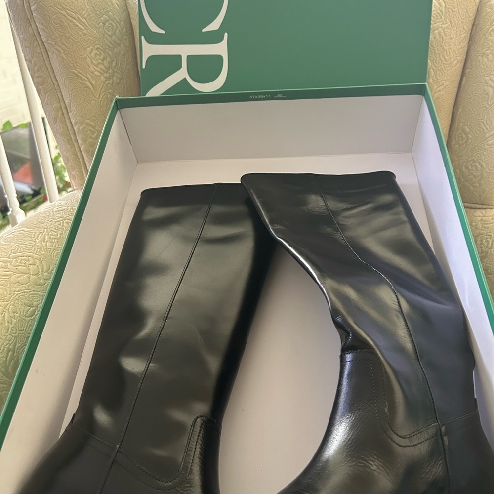 J. Crew Black Heeled Boots
